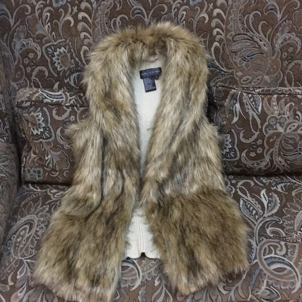 NWOT Faux Fur Vest